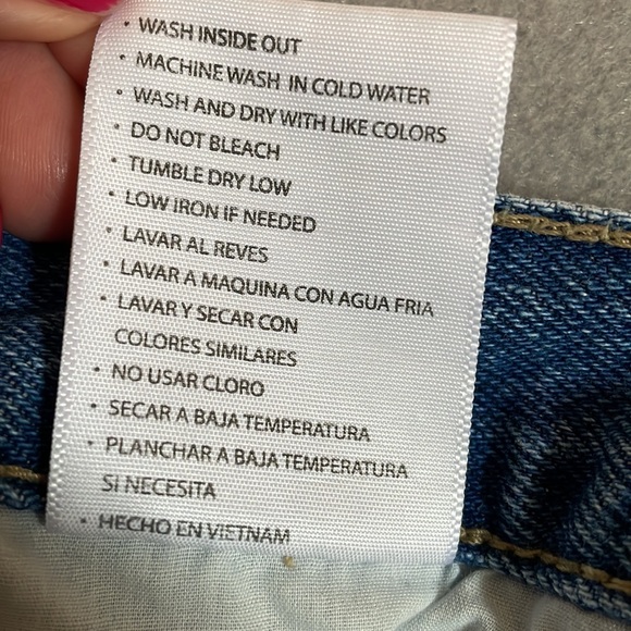 KanCan Jean Shorts Womens 13/30 Estilo Cut Offs Distressed Non Stretch Denim - Picture 14 of 14